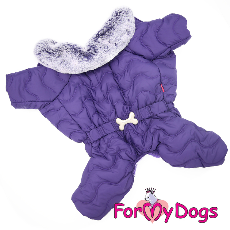 Varm Vinteroverall "Purple Quilted" Hane "For My Dogs"