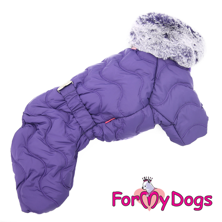 Varm Vinteroverall "Purple Quilted" Hane "For My Dogs"