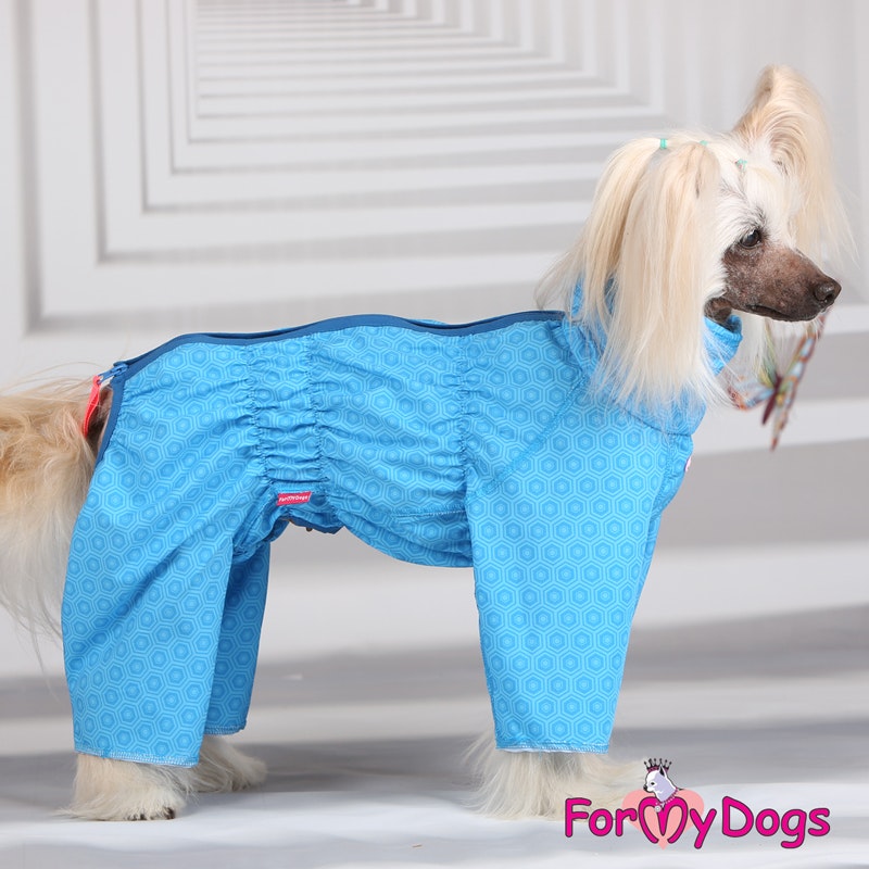 Duster tunn skyddsoverall "Blue Hexagon" Hane "For My Dogs"
