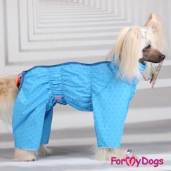 Kopia Duster tunn skyddsoverall "Blue Hexagon" Hane "For My Dogs"