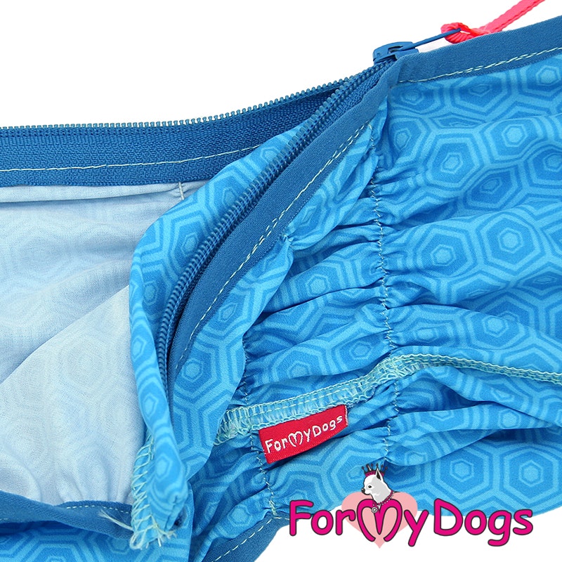 Duster tunn skyddsoverall "Blue Hexagon" Hane "For My Dogs"