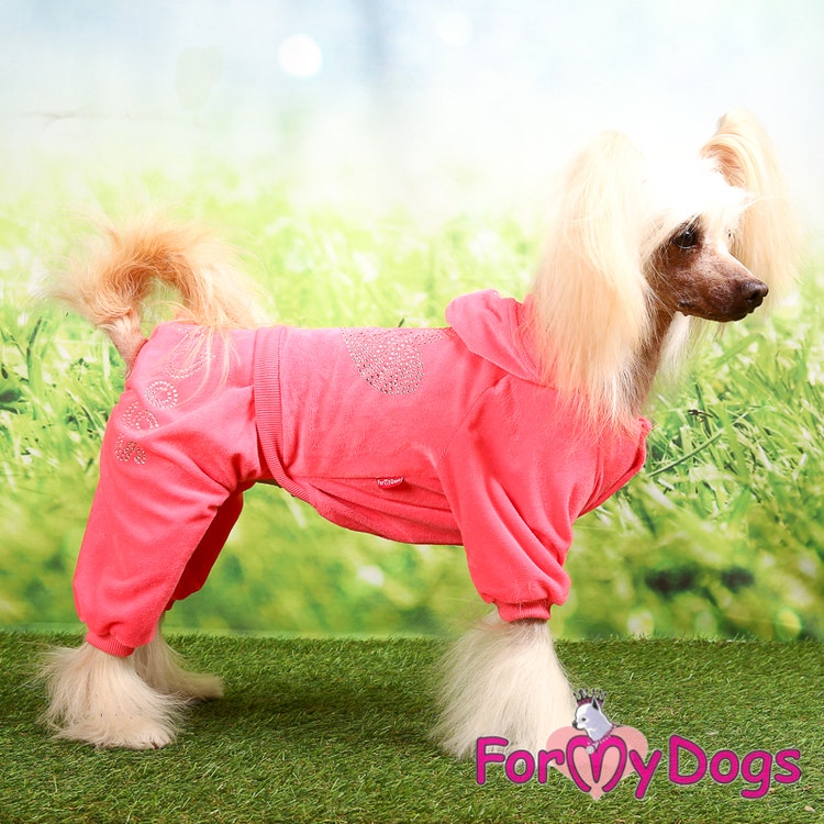 Mysdress pyjamas overall "Rosa Strass" UNISEX "For My Dogs"