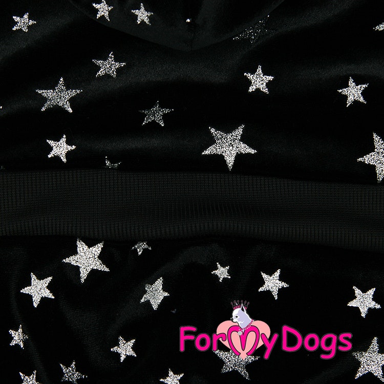 Varm Mysdress pyjamas overall "Svart Stjärna" UNISEX "For My Dogs"