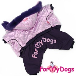 Varm Vinteroverall "Lila Metallic" Tik "For My Dogs"