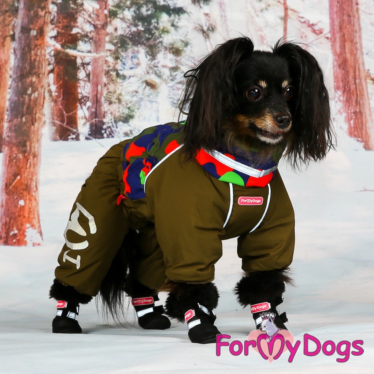 Varm Vinteroverall "Multi Kaki" Hane" For My Dogs" ej i lager