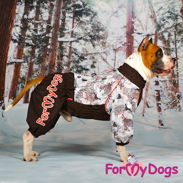Varm Vinteroverall "Brun Fågel" Hane " For My Dogs"