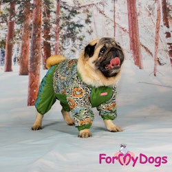 Varm Vinteroverall "Grön Jungel" Hane " For My Dogs"