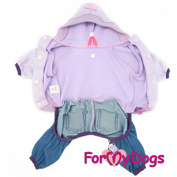 Suit Mysdress Pyjamas overall "Glitter" Unisex "For My Dogs"