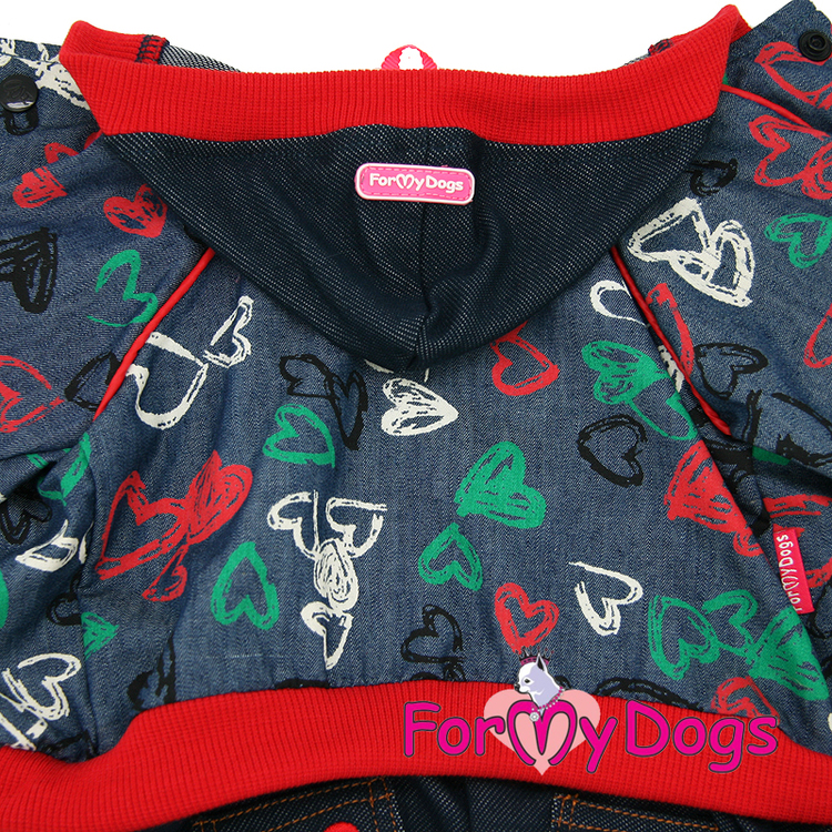 Suit Mysdress Pyjamas overall "Hjärta" Unisex "For My Dogs"