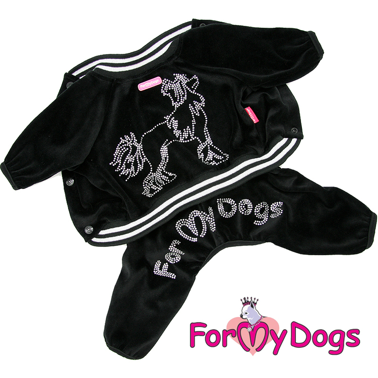 Suit Mysdress Pyjamas overall "Sparkling Chinese Crested Dog" Unisex "For My Dogs"