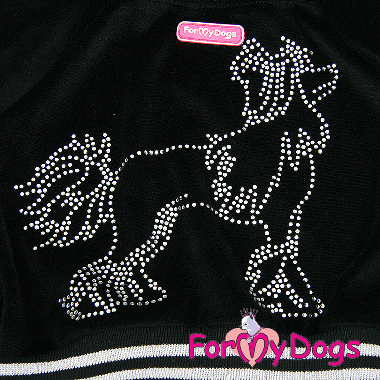 Suit Mysdress Pyjamas overall "Sparkling Chinese Crested Dog" Unisex "For My Dogs"