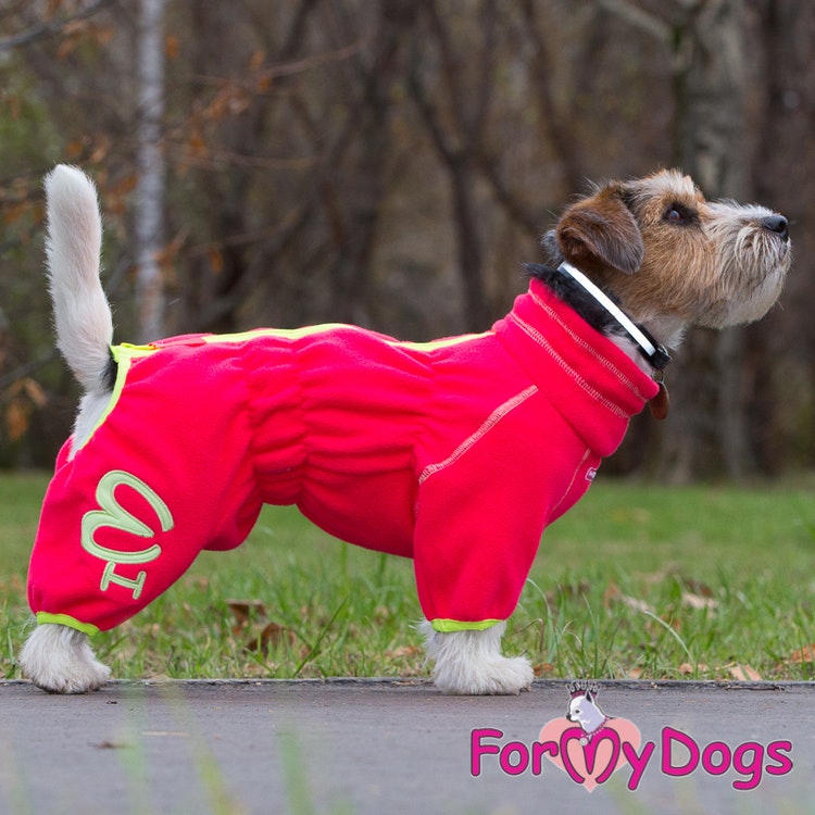 Suit Fleece Overall "Rosa" Tik "For My Dogs" ej i lager