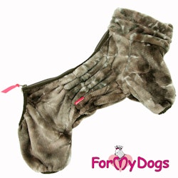 Varm Plysh/Fleece Overall "Brown Merle" hane "For My Dogs"