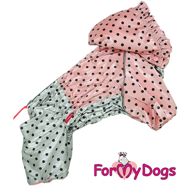 Varm Vinteroverall "Pink Polkadot" Tik "For My Dogs"