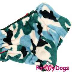 Varm Plysh/Fleece Overall "Green Camo" hane "For My Dogs"