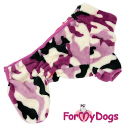 Varm Plysh/Fleece Overall "Pink Camo" Tik "For My Dogs"