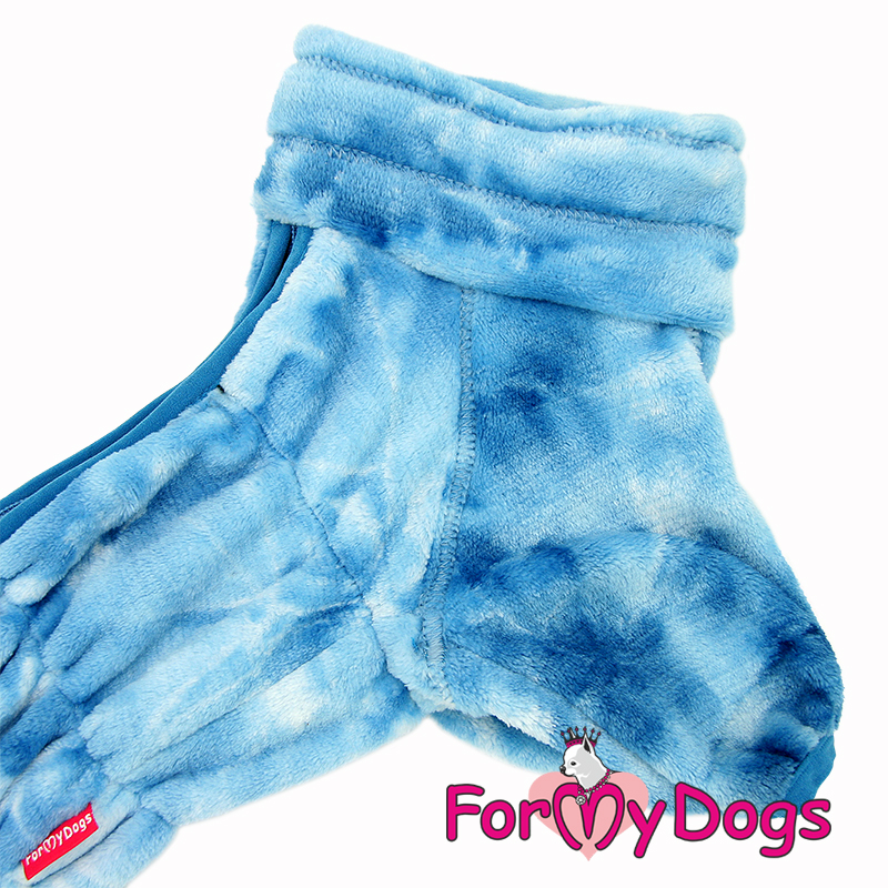 Varm Plysh/Fleece Overall "Blue Cloudy" hane "For My Dogs"