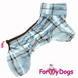 Varm Plysh/Fleece Overall "Grey Plaid" hane "For My Dogs"