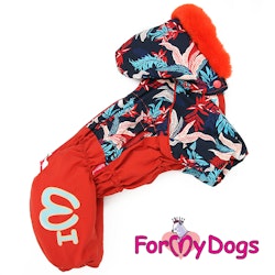 Varm Vinteroverall "Bright Red" Tik "For My Dogs"