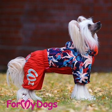 Varm Vinteroverall "Bright Red" Tik "For My Dogs"