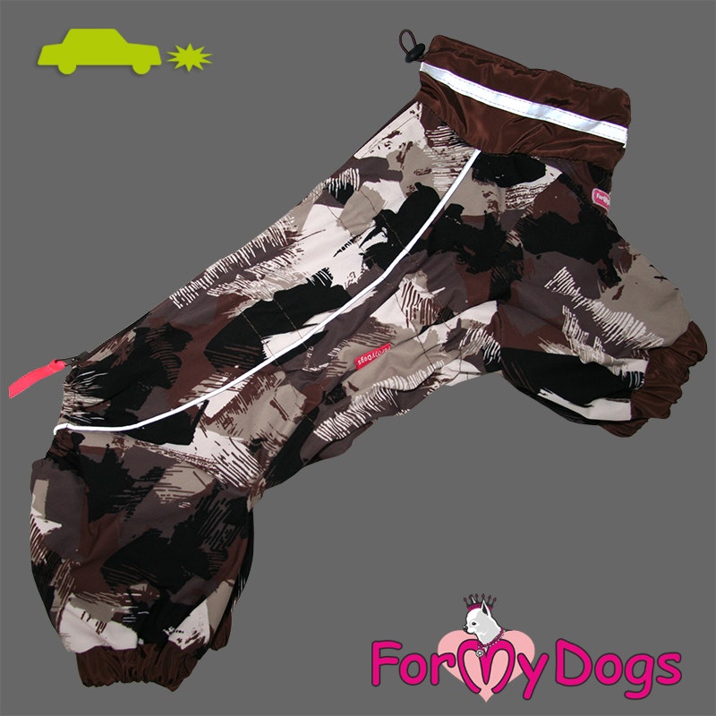 Regnoverall "Brown Camo" Hane "For My Dogs"