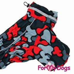Regnoverall "Red Camo" Hane "For My Dogs"