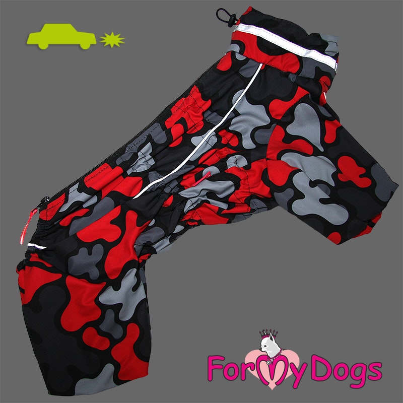 Regnoverall "Red Camo" Hane "For My Dogs"