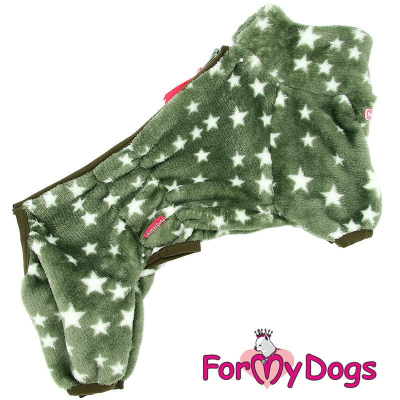 Plysh/Fleece Overall "Emerald Stars" hane "For My Dogs"