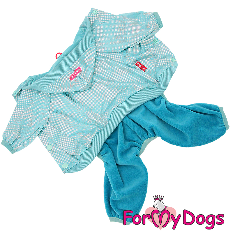 Suit Mysdress Pyjamas overall "Turquoise dream" Unisex "For My Dogs"
