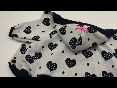 Suit Mysdress Pyjamas overall "Hearts" Unisex "For My Dogs"
