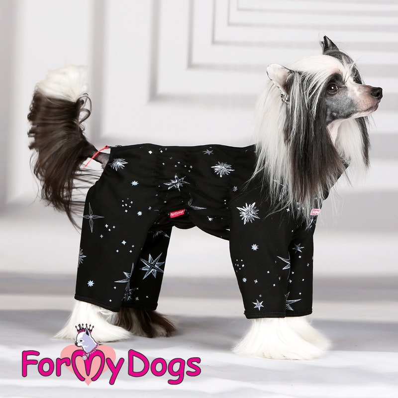 Mys Overall "Black Stars" Hane "For My Dogs" - Swewa Pets