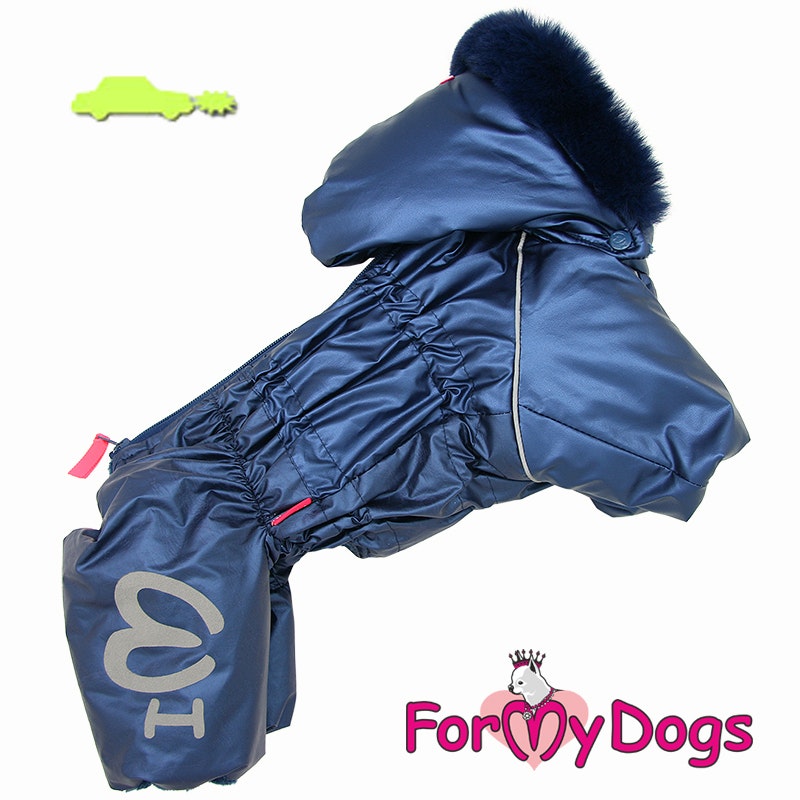 Varm Vinteroverall "Blue Metallic" Hane "For My Dogs"