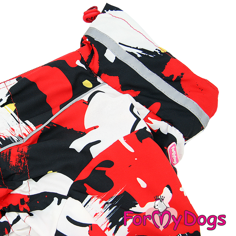 Vinteroverall "Black White Red" Tik "For My Dogs"