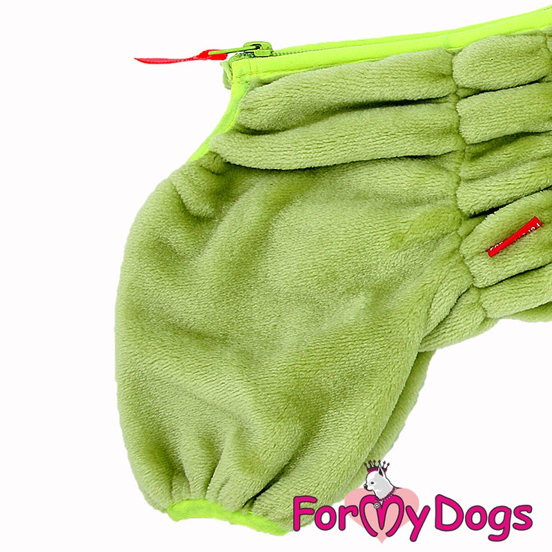 Varm Plysh/Fleece Overall "Lime Fluff" Tik "For My Dogs"