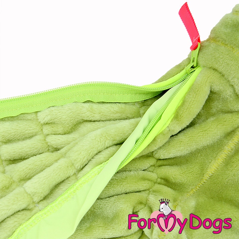 Varm Plysh/Fleece Overall "Lime Fluff" Tik "For My Dogs"