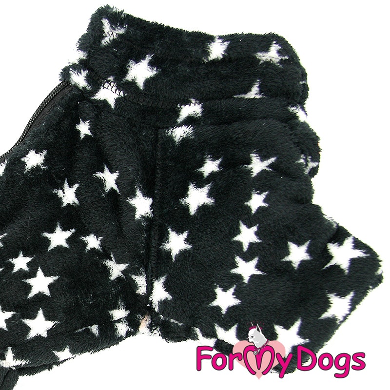 Fleeceoverall "Svart stjärna" Hane "For My Dogs"