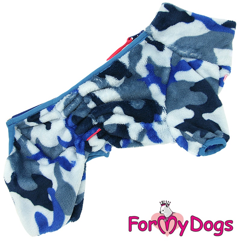 Fleeceoverall "Blue kamo" Hane "For My Dogs"