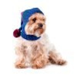 Mössa Christmas Snowflakes Blue Alpaca Dog Hat "Alqo Wasi Peruvian Dogwear"