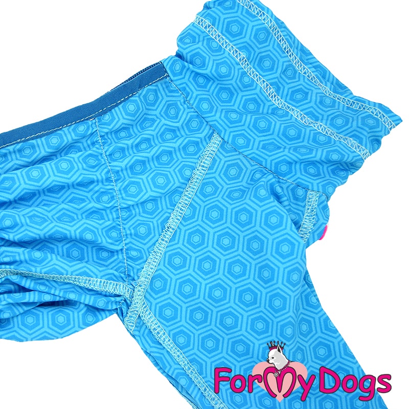 Duster tunn skyddsoverall "Blue Hexagon" Hane "For My Dogs"