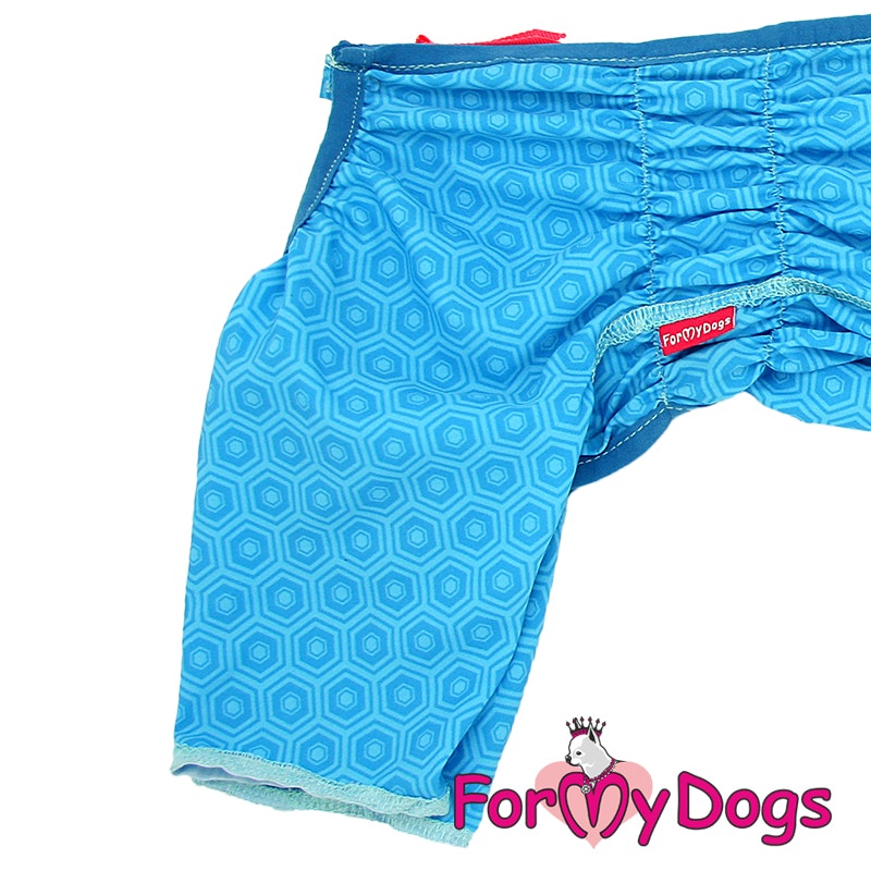 Duster tunn skyddsoverall "Blue Hexagon" Hane "For My Dogs"
