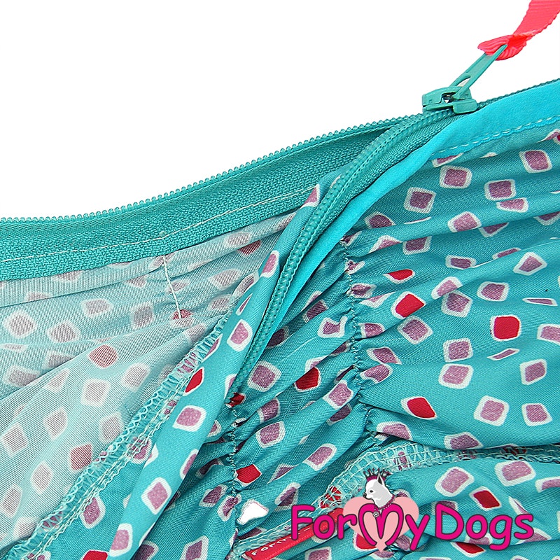 Duster tunn skyddsoverall "turquoise" Hane "For My Dogs"