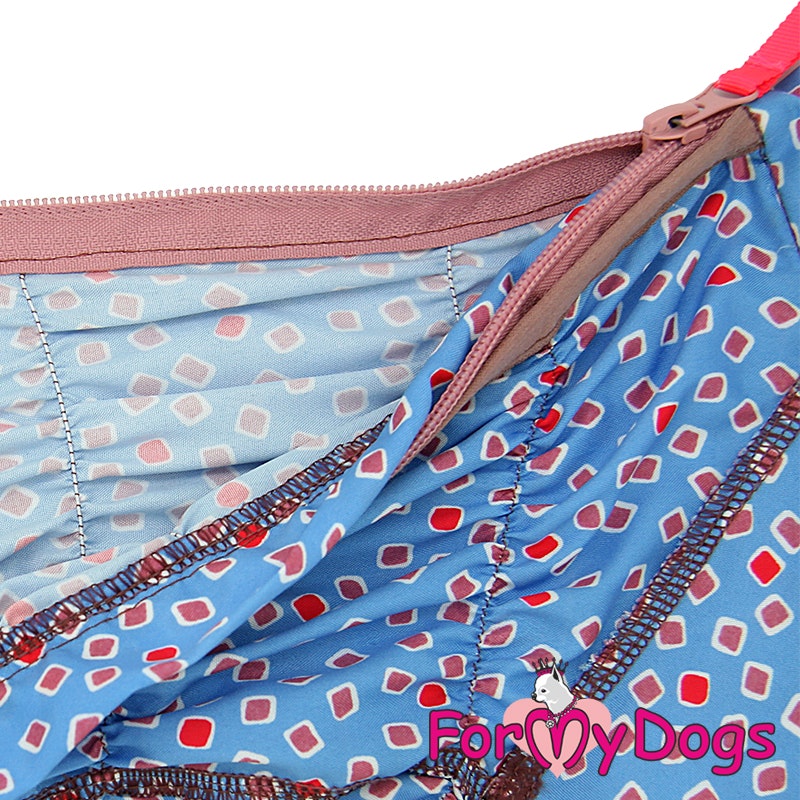Duster "blue squares" Hane "For My Dogs"
