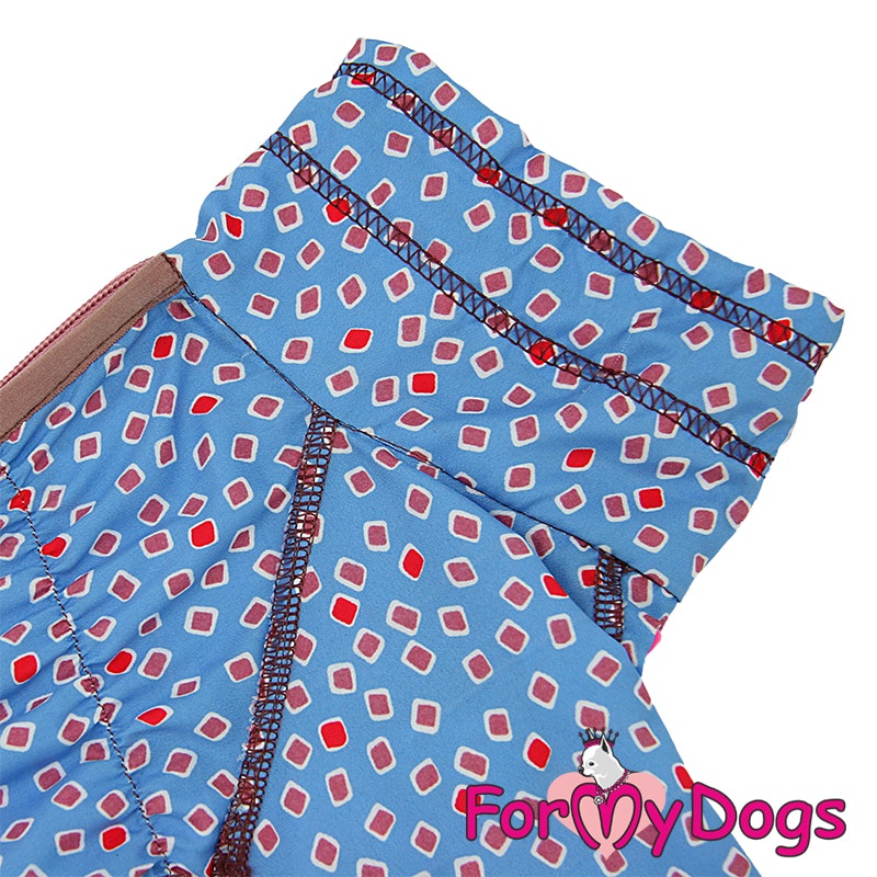 Duster "blue squares" Hane "For My Dogs"