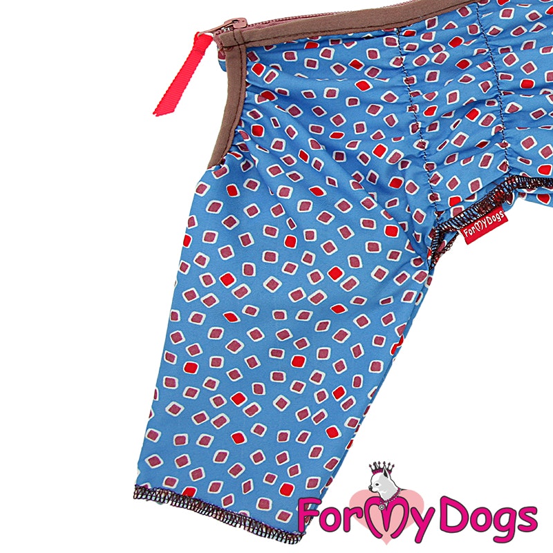 Duster "blue squares" Hane "For My Dogs"