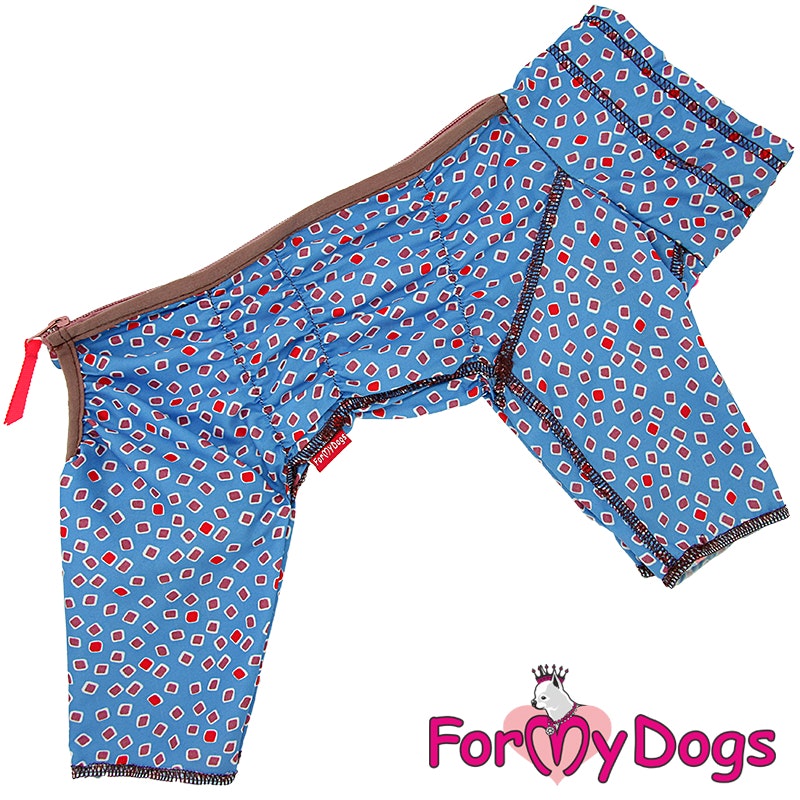 Duster "blue squares" Hane "For My Dogs"