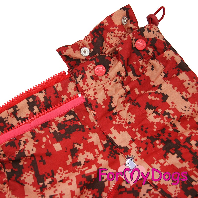 Duster tunn skyddsoverall "Red/Military" Tik "For My Dogs"