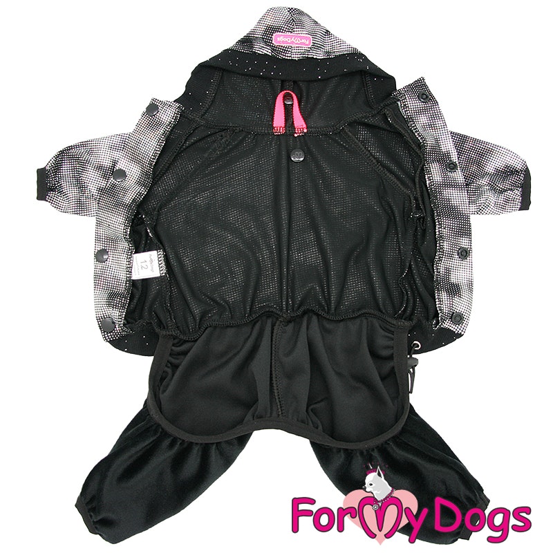 Mysdress Suit Pyjamas overall "Black/Gray" Unisex "For My Dogs"