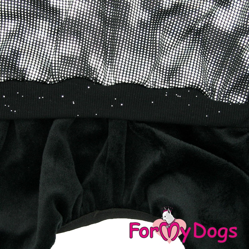 Mysdress Suit Pyjamas overall "Black/Gray" Unisex "For My Dogs"
