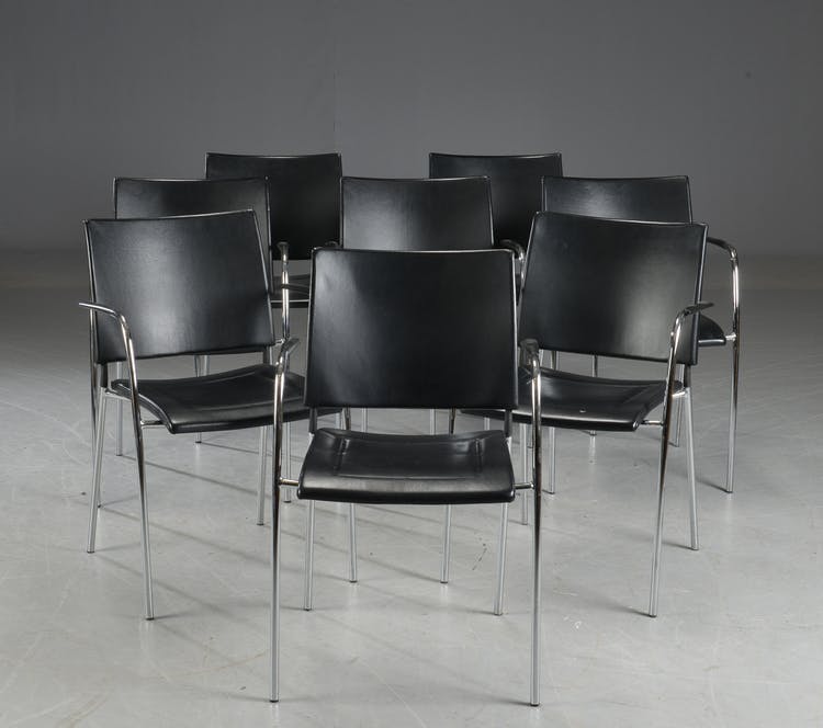8 x Konferenzstühle, Lammhults Spira - Stapelbar