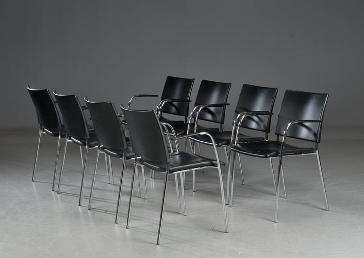 8 x Konferenzstühle, Lammhults Spira - Stapelbar
